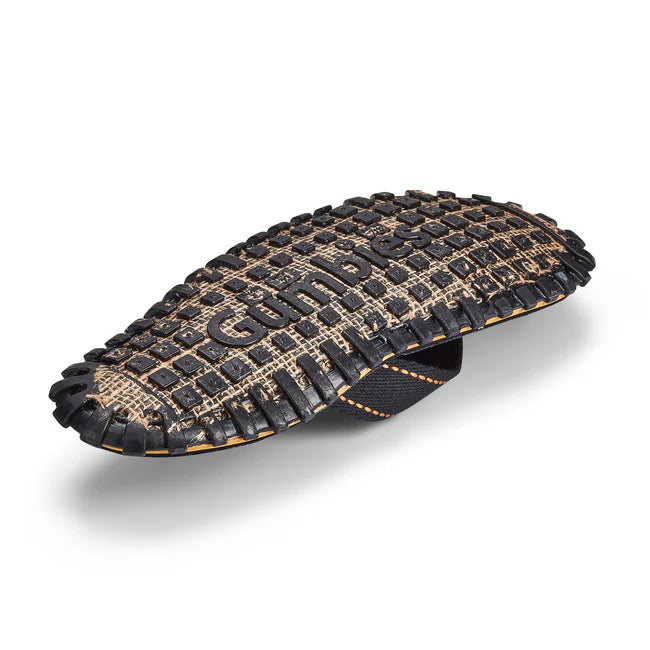 Gumbies CANVAS Flip Flops - Unisex- Classic Black