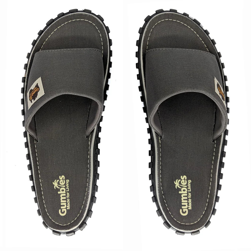Gumbies SLIDES Flip Flops - Grey