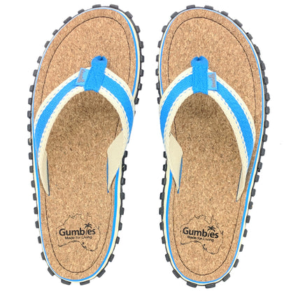Gumbies CORKER Flip Flops - Womens - Blue