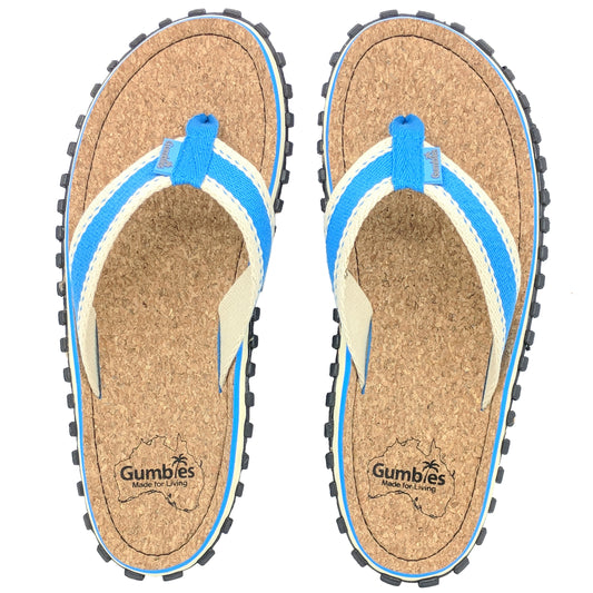 Gumbies CORKER Flip Flops - Womens - Blue