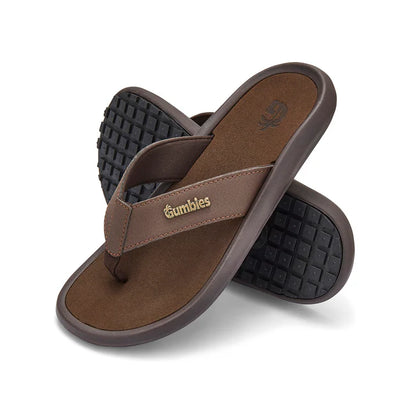 Mens NOOSA Flip Flops - Brown