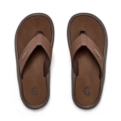 Mens NOOSA Flip Flops - Brown