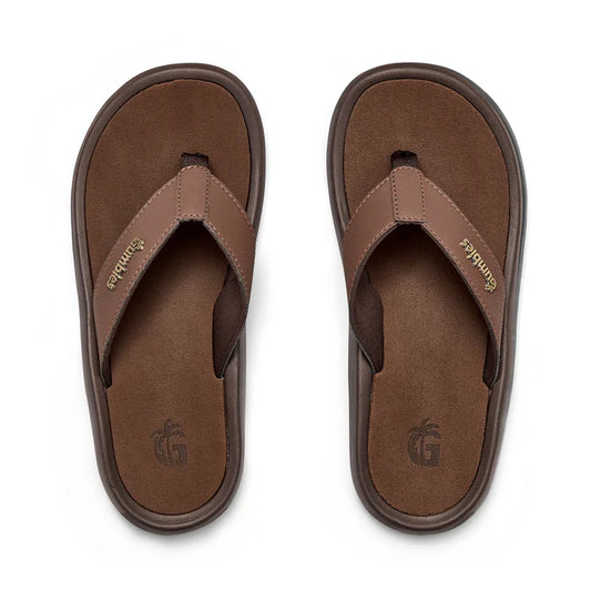 Mens NOOSA Flip Flops - Brown