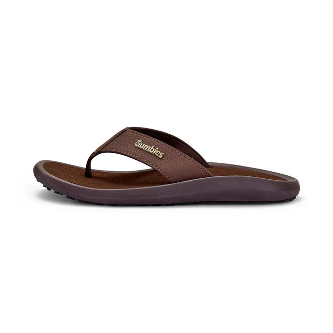 Mens NOOSA Flip Flops - Brown