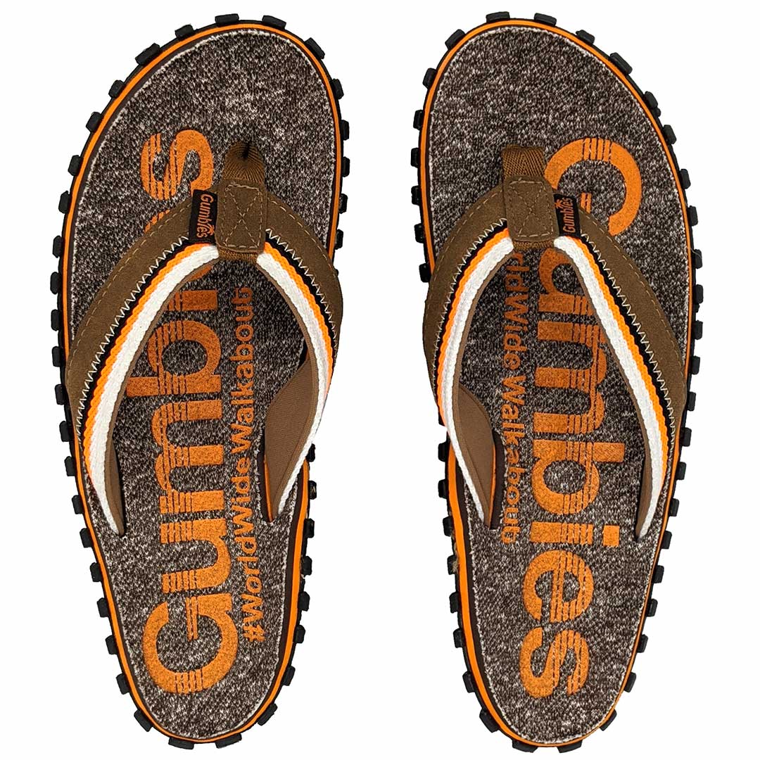 Mens CAIRNS Flip Flops - Brown