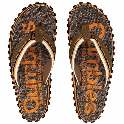 Mens CAIRNS Flip Flops - Brown