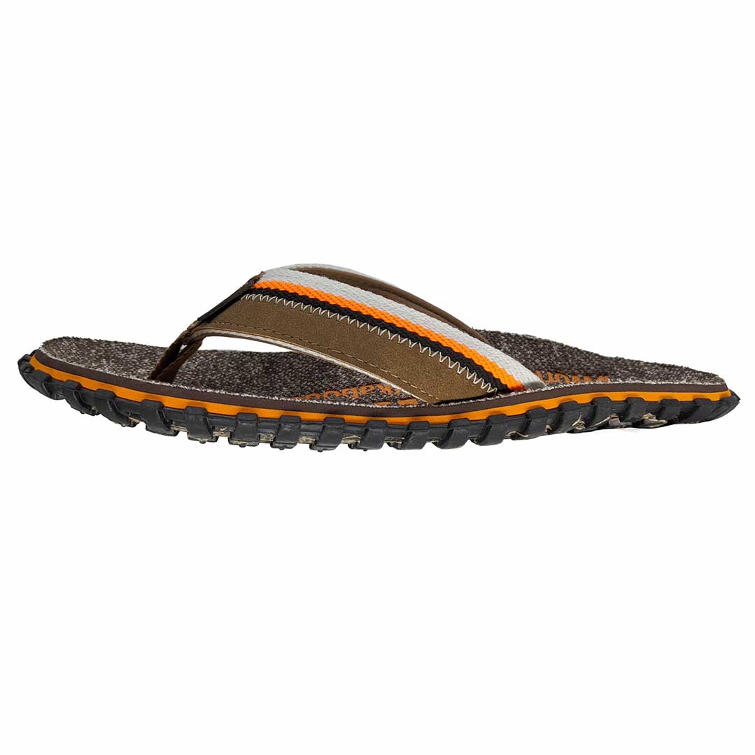 Mens CAIRNS Flip Flops - Brown