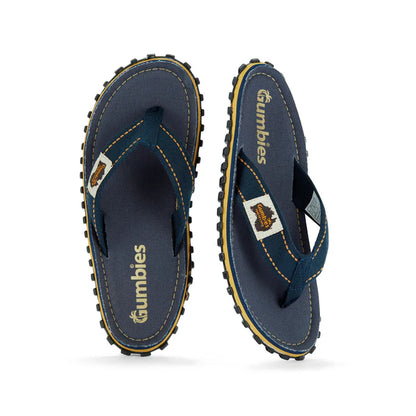 Womens CANVAS Flip Flops - Classic Navy
