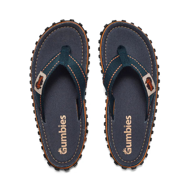 Womens CANVAS Flip Flops - Classic Navy