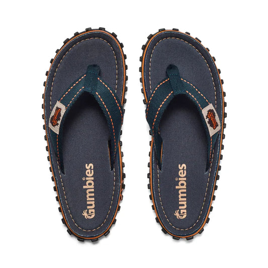 Womens CANVAS Flip Flops - Classic Navy