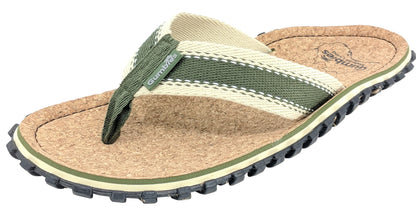 Gumbies CORKER Flip Flops - Mens - Khaki