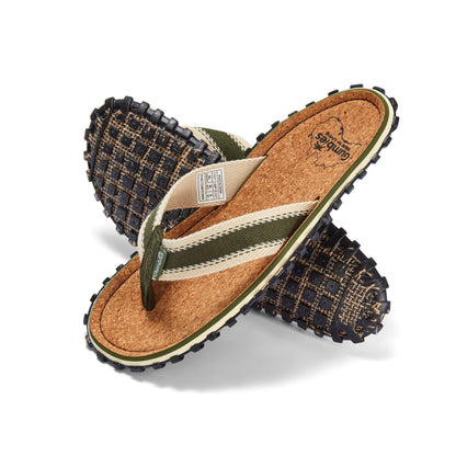 Gumbies CORKER Flip Flops - Mens - Khaki