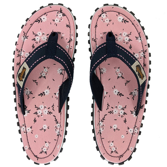 Womens CANVAS Flip Flops - Ditsy