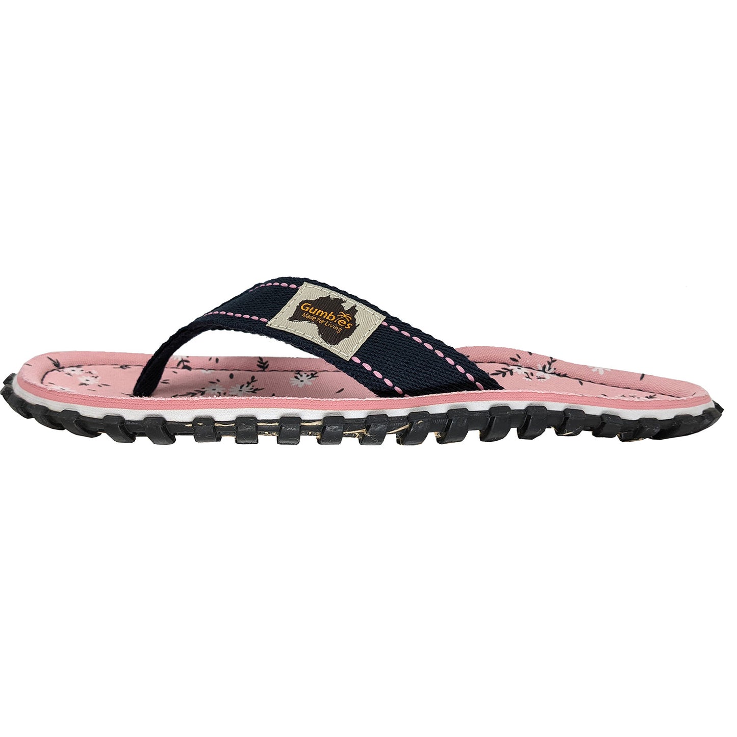 Womens CANVAS Flip Flops - Ditsy