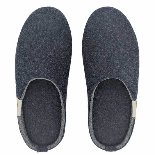 Outback Slippers - Navy & Grey