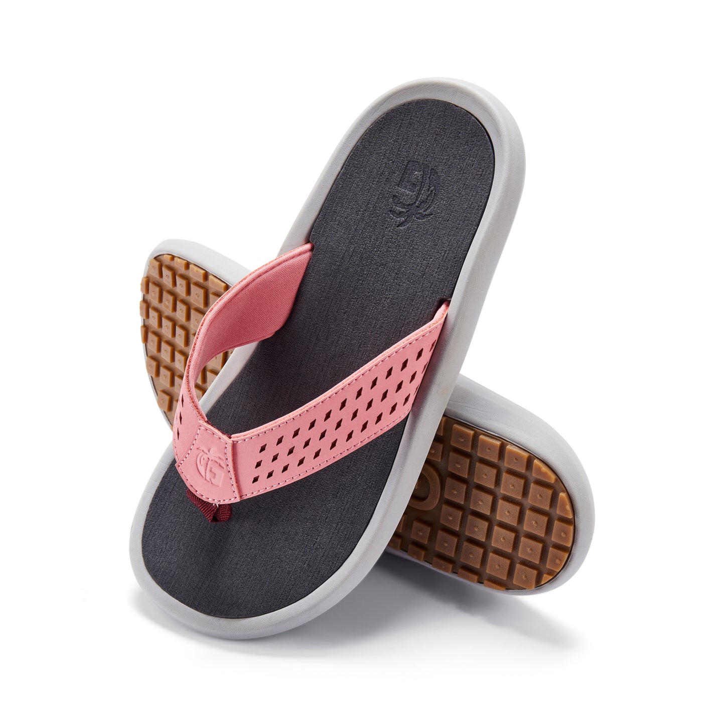 Womens NOOSA Flip Flops - Coral
