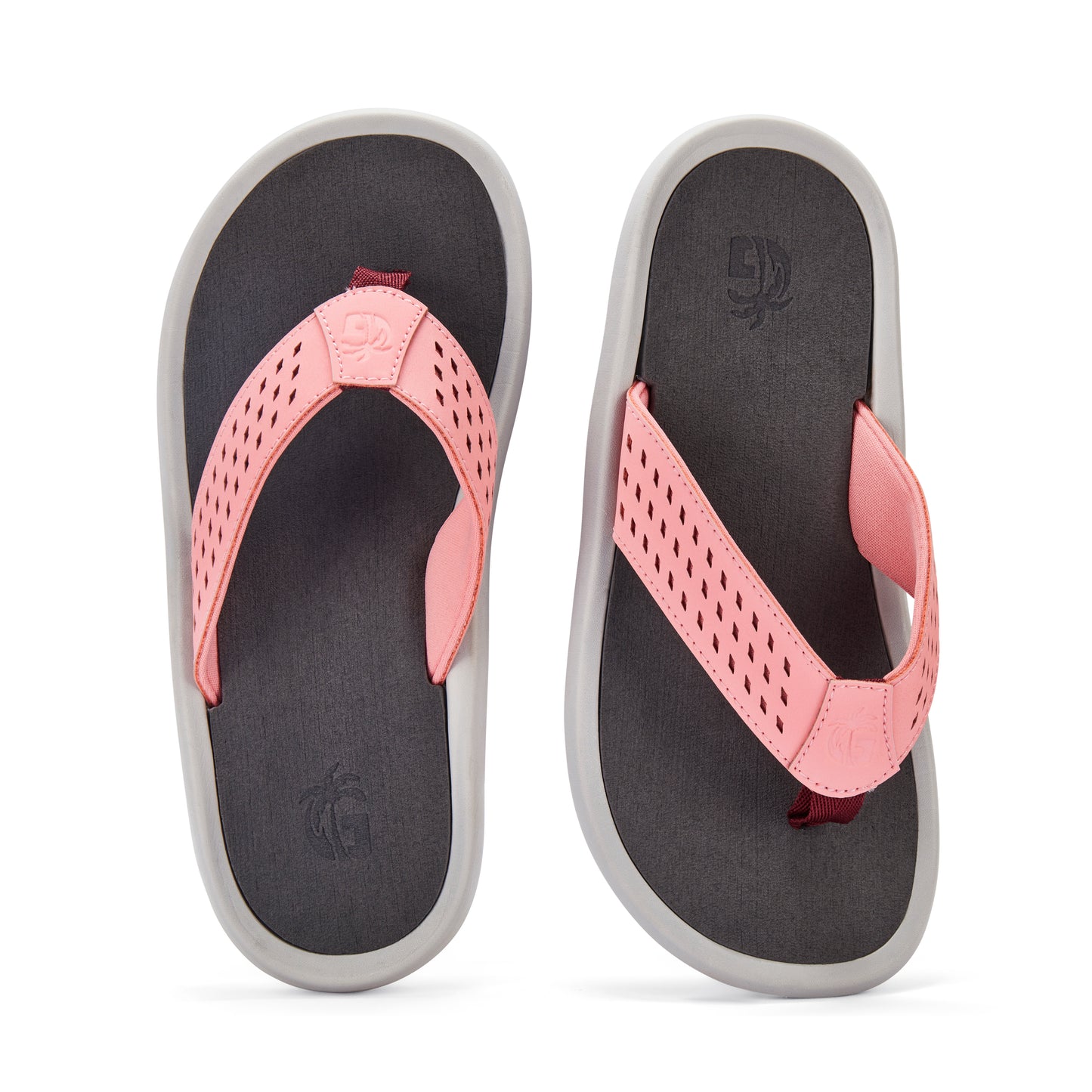 Womens NOOSA Flip Flops - Coral