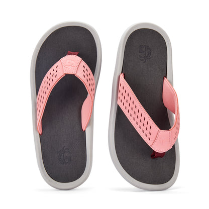 Womens NOOSA Flip Flops - Coral