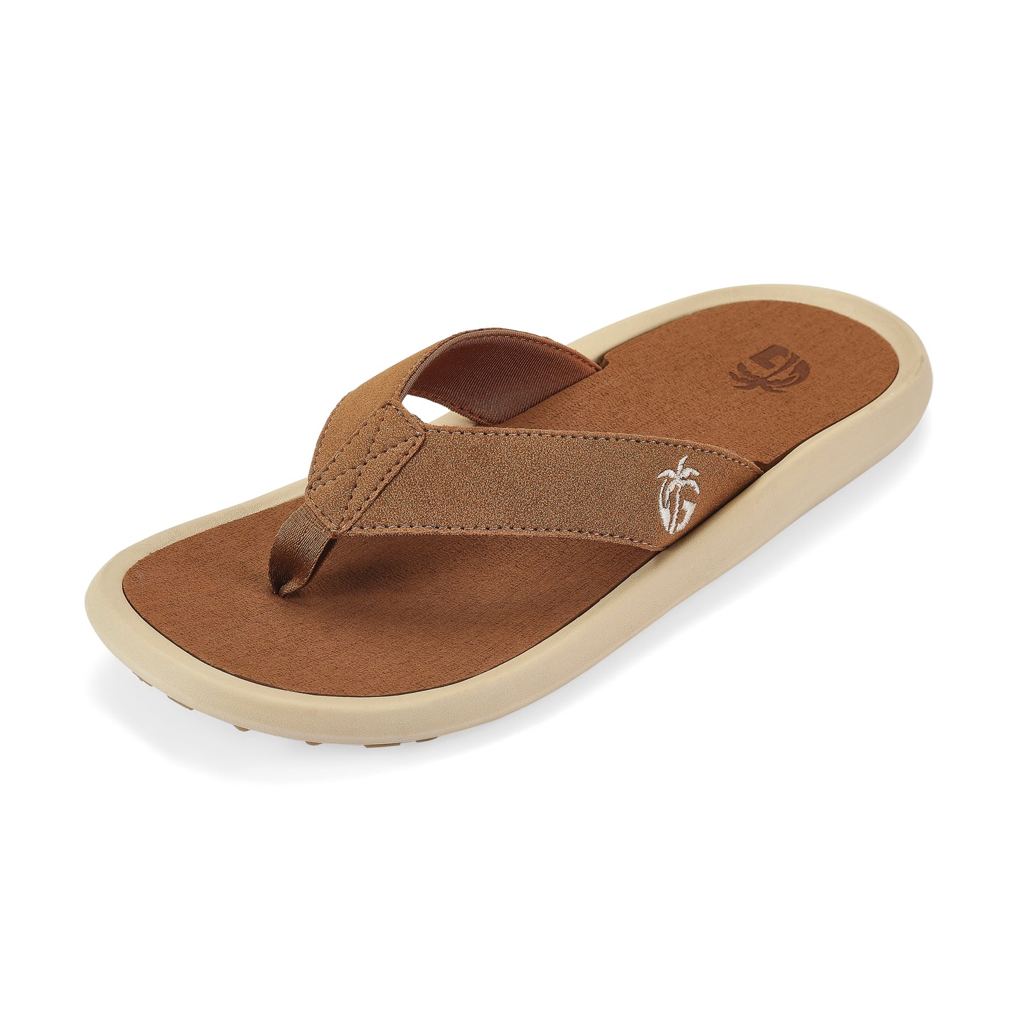 Mens NOOSA Flip Flops - Latte