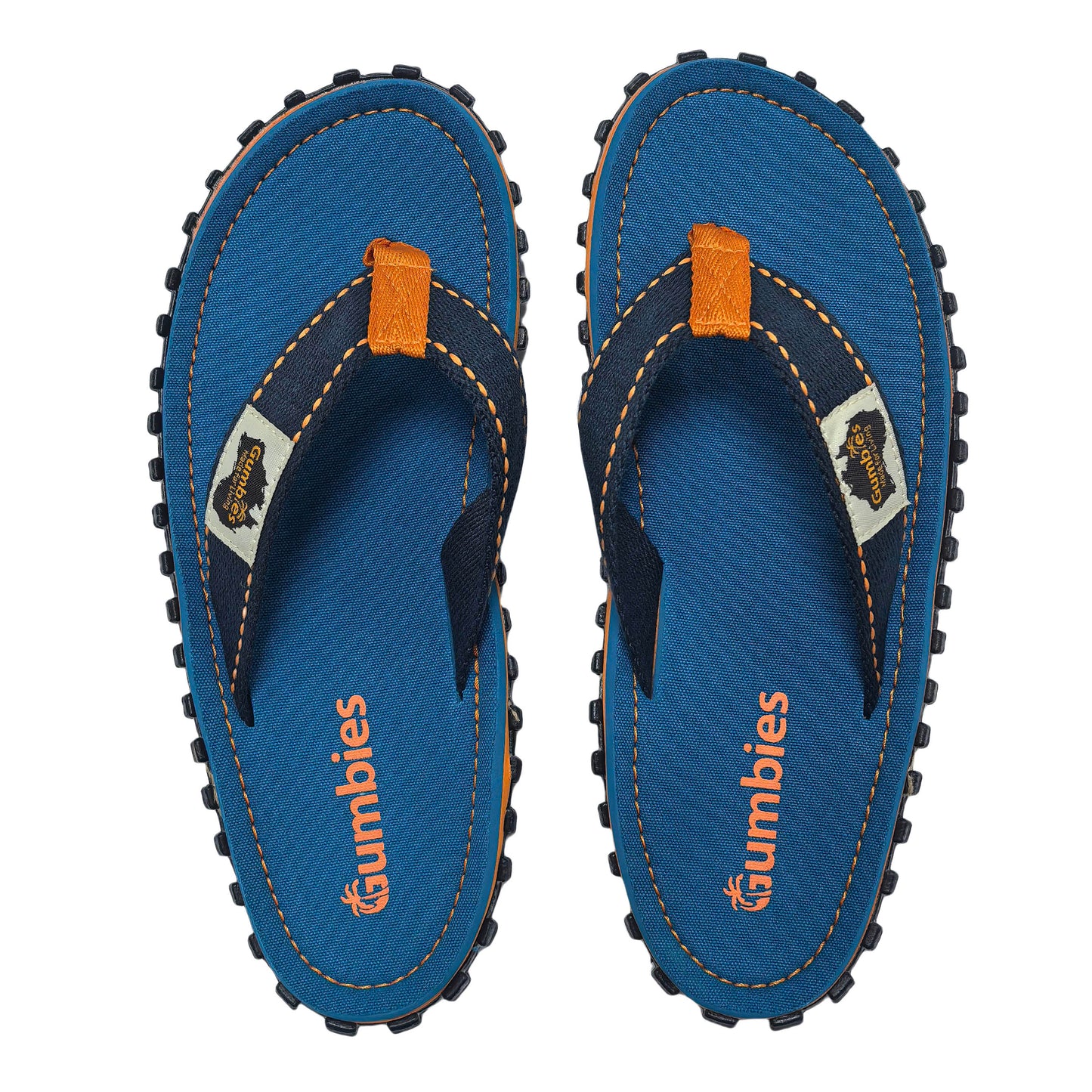 Mens CANVAS Flip Flops - Tricolour
