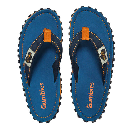 Mens CANVAS Flip Flops - Tricolour