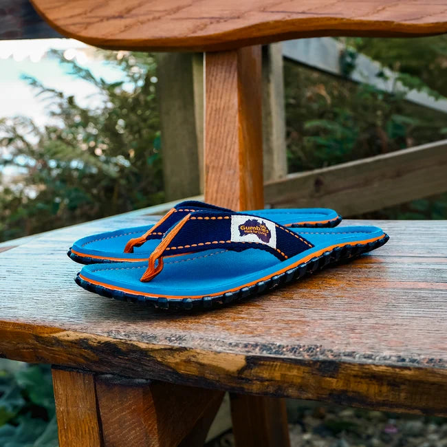 Mens CANVAS Flip Flops - Tricolour