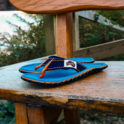 Mens CANVAS Flip Flops - Tricolour