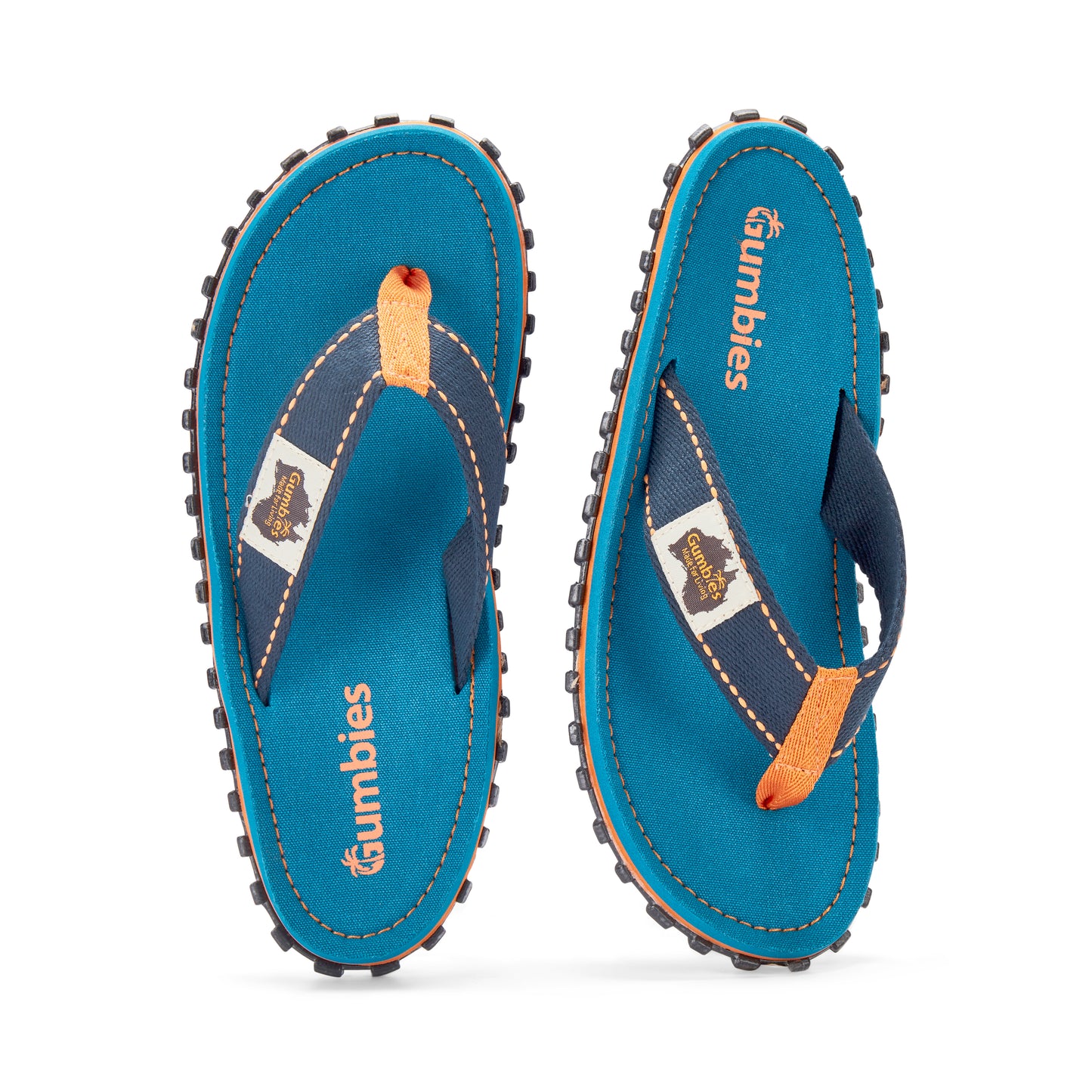 Mens CANVAS Flip Flops - Tricolour