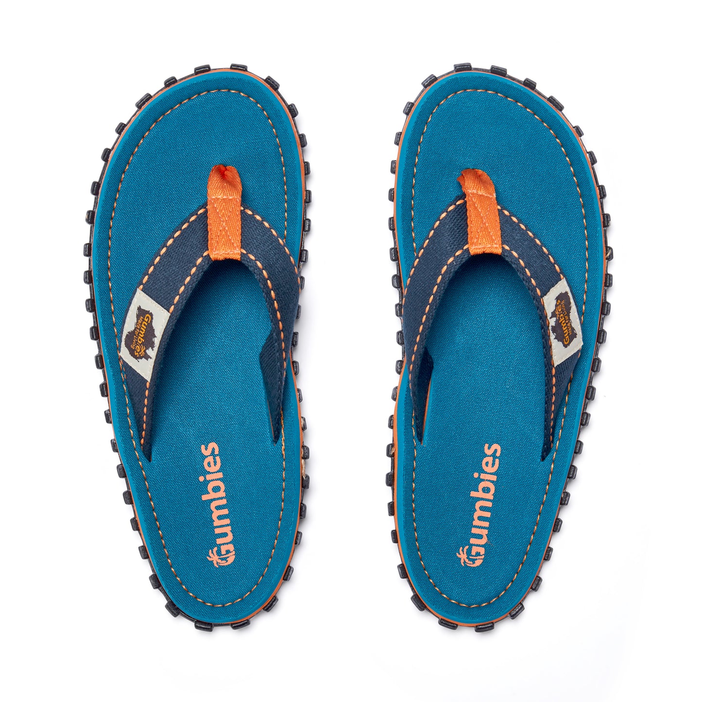 Mens CANVAS Flip Flops - Tricolour