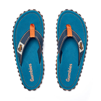 Mens CANVAS Flip Flops - Tricolour