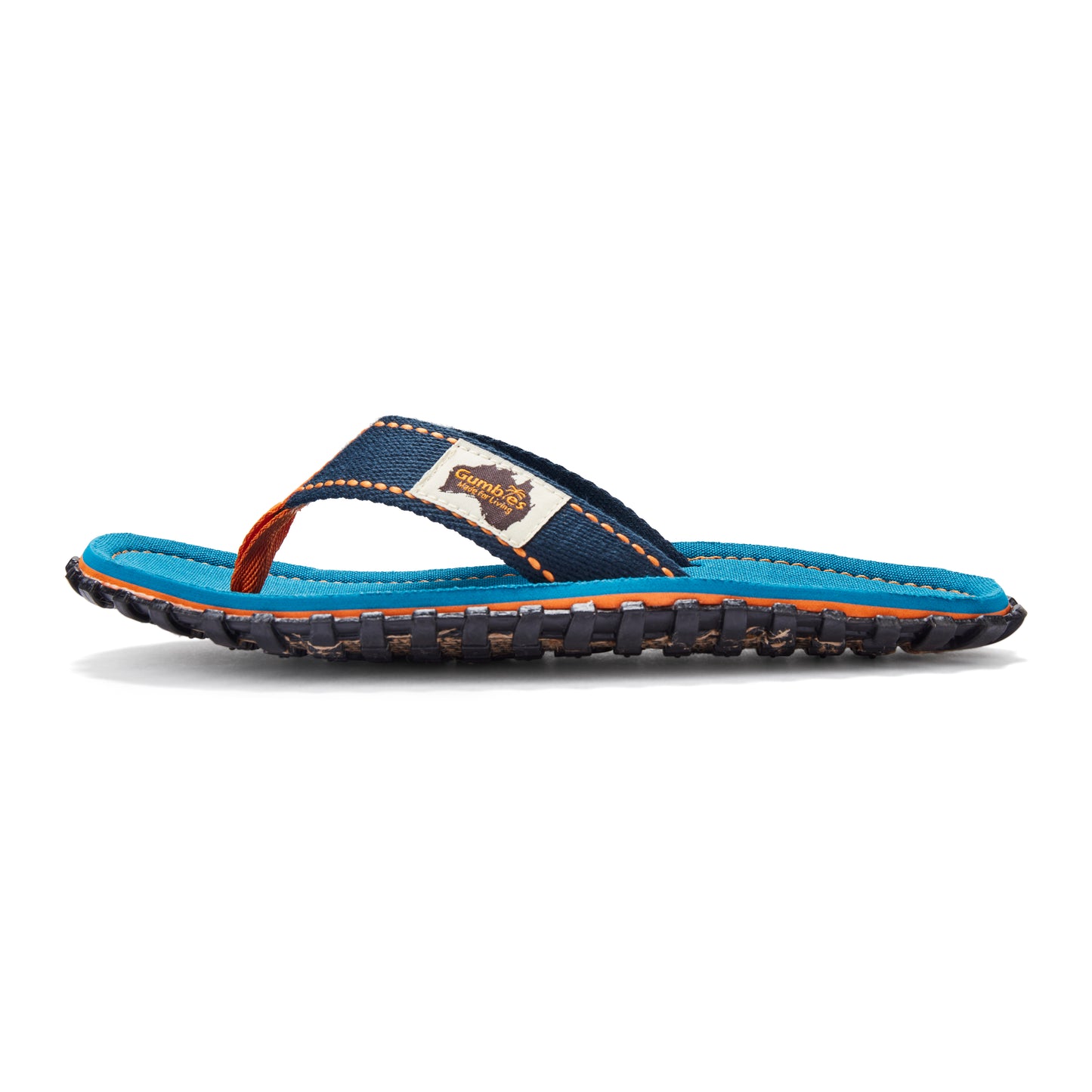 Mens CANVAS Flip Flops - Tricolour