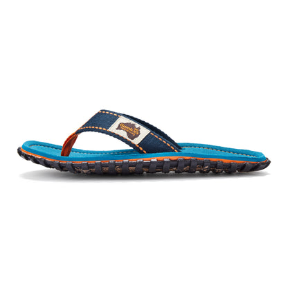 Mens CANVAS Flip Flops - Tricolour