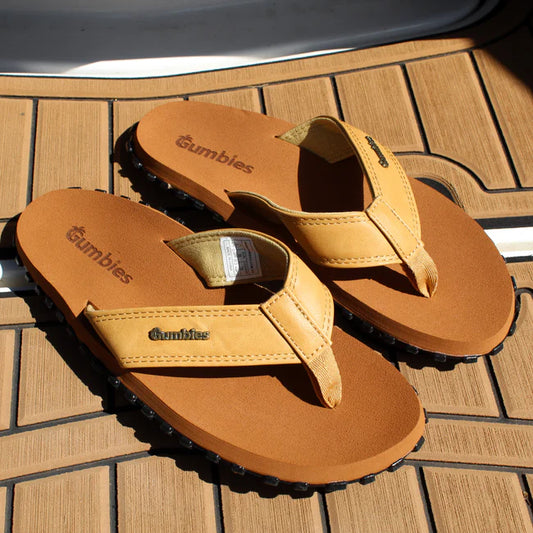 Mens VEGOVERT Flip Flops - Tan
