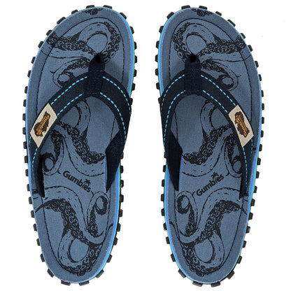 Mens CANVAS Flip Flops - Abyss Blue