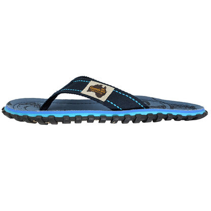 Mens CANVAS Flip Flops - Abyss Blue