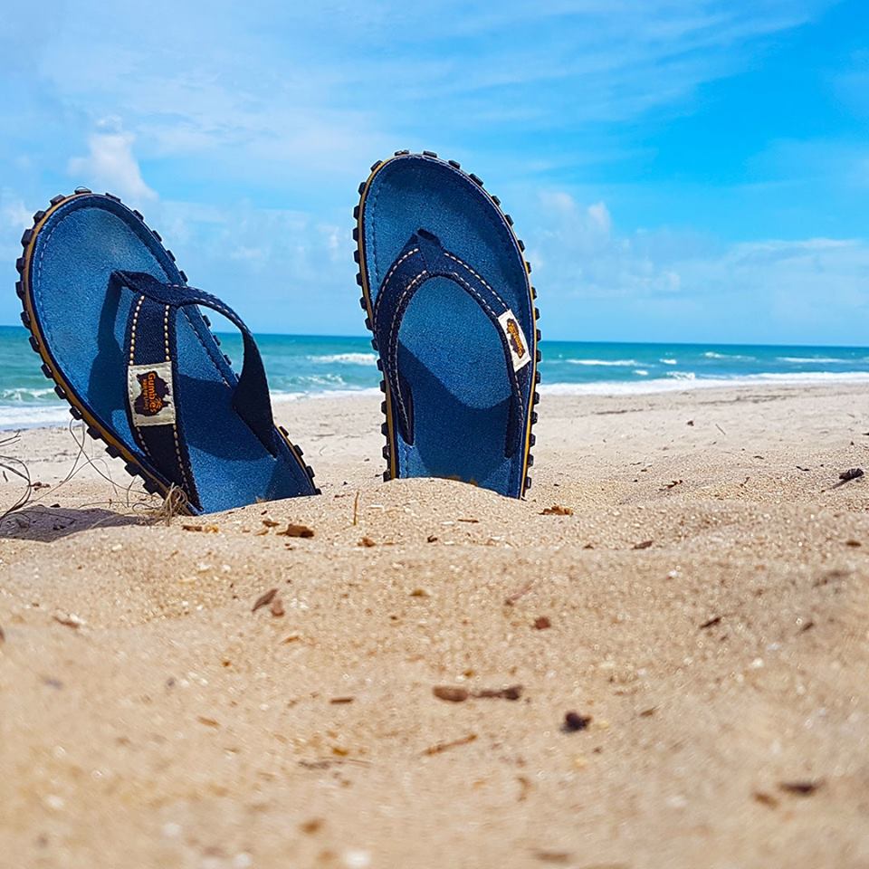 Gumbies CANVAS Flip Flops - Ladies - Dark Denim
