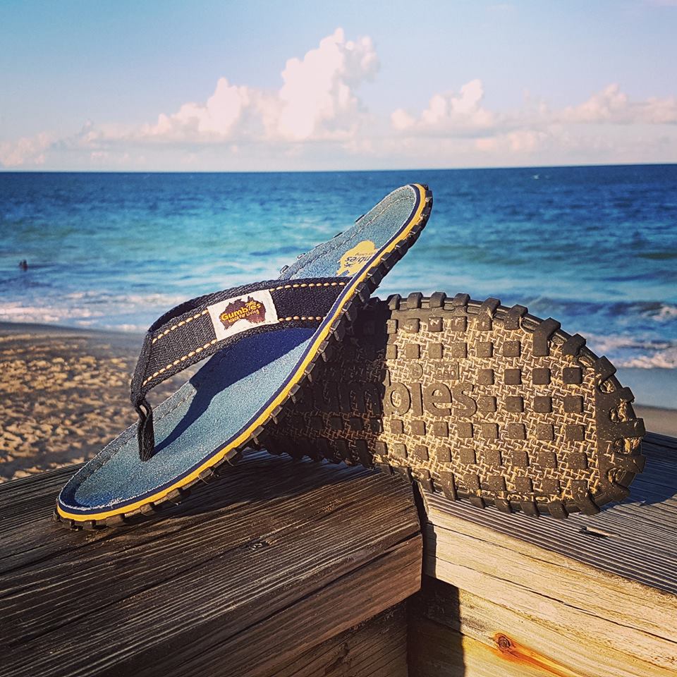 Gumbies CANVAS Flip Flops - Ladies - Dark Denim