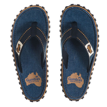 Gumbies CANVAS Flip Flops - Ladies - Dark Denim