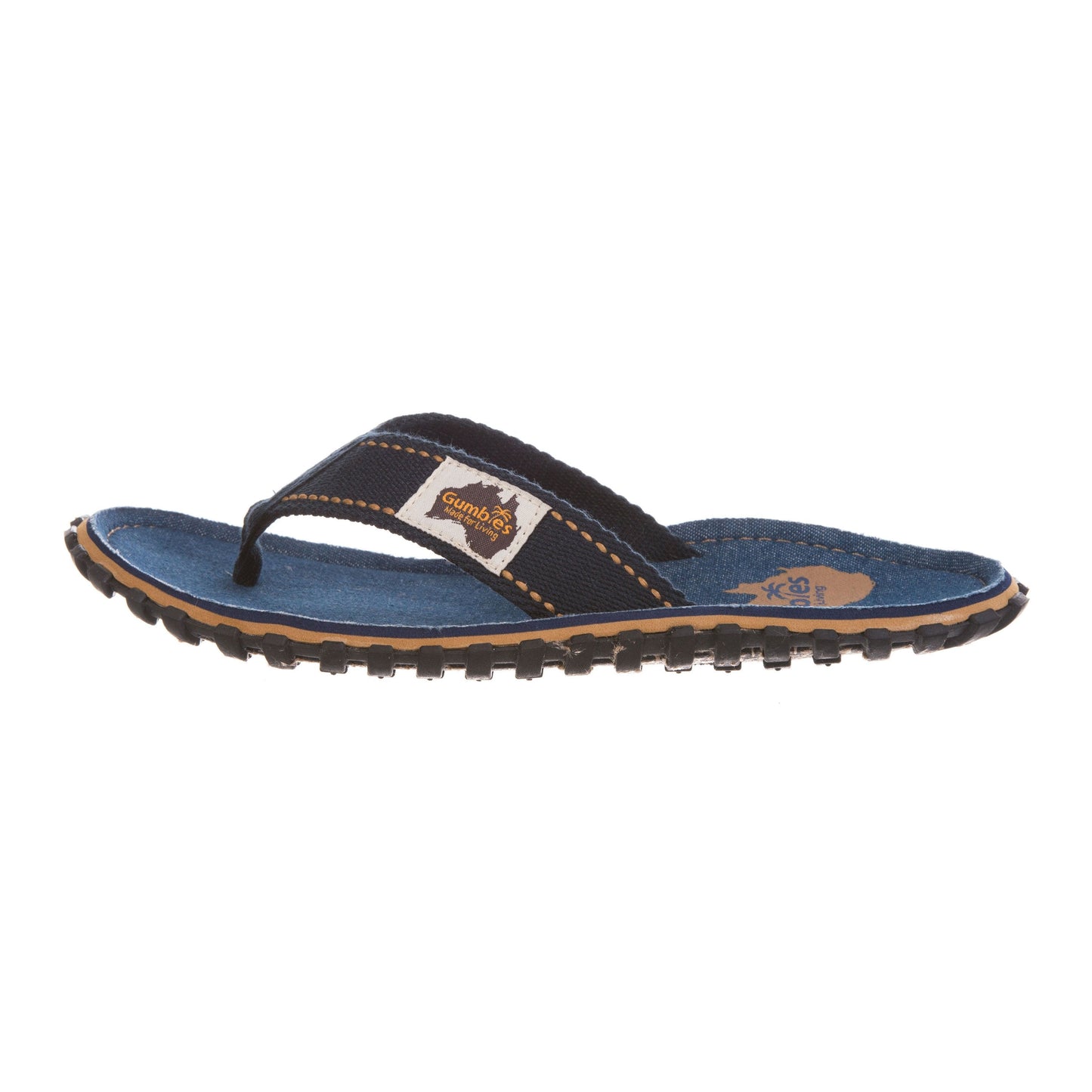 Gumbies CANVAS Flip Flops - Ladies - Dark Denim