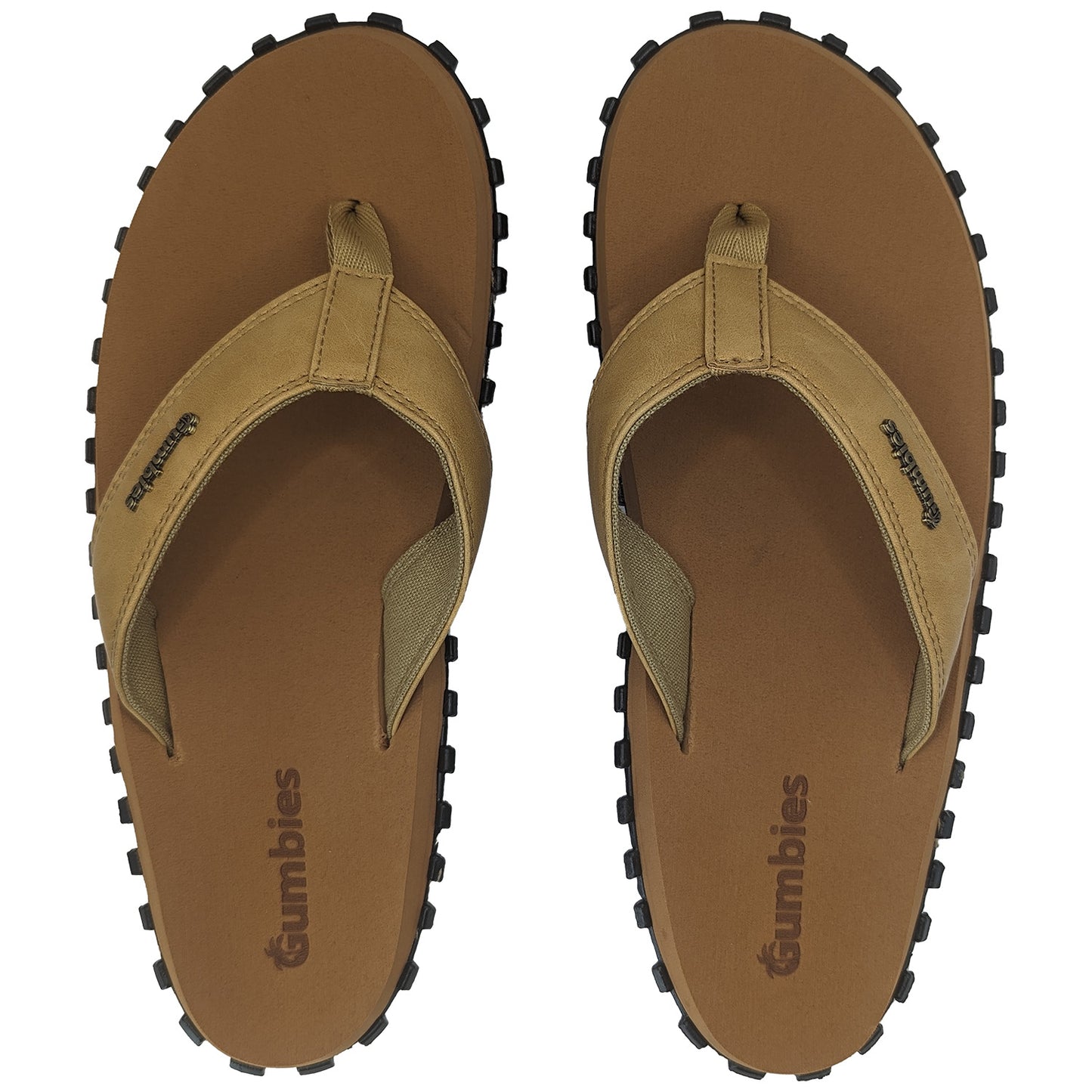Mens VEGOVERT Flip Flops - Tan