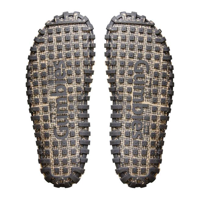 Gumbies CANVAS Flip Flops - Mens - Black Signature